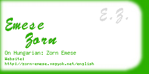 emese zorn business card